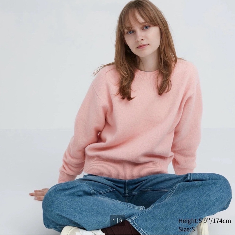 Uniqlo Premium Lambswool Crew Neck Long Sleeve Sweater Women's XS